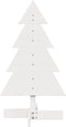 vidaXL - Kerstdecoratie - kerstboom - 80 - cm - massief - grenenhout - wit