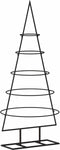 vidaXL - Kerstdecoratie - kerstboom - 90 - cm - metaal - zwart
