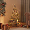 vidaXL - Kerstdecoratie - kerstboom - 90 - cm - metaal - zwart