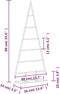 vidaXL - Kerstdecoratie - kerstboom - 90 - cm - metaal - zwart