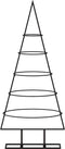 vidaXL - Kerstdecoratie - kerstboom - 90 - cm - metaal - zwart