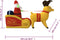 vidaXL - Kerstdecoratie - kerstman - en - rendieren - opblaasbaar - LED - 130 - cm