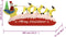 vidaXL - Kerstdecoratie - kerstman - en - rendieren - opblaasbaar - LED - 145 - cm