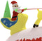 vidaXL - Kerstdecoratie - kerstman - en - rendieren - opblaasbaar - LED - 145 - cm