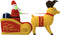 vidaXL - Kerstdecoratie - kerstman - en - rendieren - opblaasbaar - LED - 130 - cm