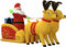 vidaXL - Kerstdecoratie - kerstman - en - rendieren - opblaasbaar - LED - 130 - cm
