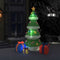 vidaXL - Kerstdecoratie - opblaasbaar - kerstboom - LED - binnen/buiten - 240 - cm