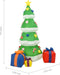 vidaXL - Kerstdecoratie - opblaasbaar - kerstboom - LED - binnen/buiten - 240 - cm