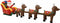 vidaXL - Kerstdecoratie - opblaasbaar - kerstman - en - rendieren - LED - 490 - cm