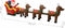 vidaXL - Kerstdecoratie - opblaasbaar - kerstman - en - rendieren - LED - 490 - cm
