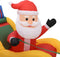 vidaXL - Kerstdecoratie - opblaasbaar - kerstman - en - rendieren - LED - 490 - cm