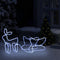vidaXL - Kerstdecoratie - rendier - en - slee - 252 - LED's