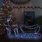 vidaXL - Kerstdecoratie - rendier - en - slee - 252 - LED's