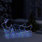 vidaXL - Kerstdecoratie - rendier - en - slee - 252 - LED's