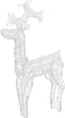 vidaXL - Kerstdecoratie - rendieren - 90 - LED's - 60x16x100 - cm - acryl