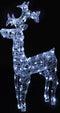 vidaXL - Kerstdecoratie - rendieren - 90 - LED's - 60x16x100 - cm - acryl