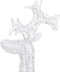 vidaXL - Kerstdecoratie - rendieren - 90 - LED's - 60x16x100 - cm - acryl
