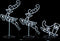 vidaXL - Kerstdecoratie - rendieren - en - slee - 260x21x87 - cm - acryl - koudwit