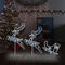 vidaXL - Kerstdecoratie - rendieren - en - slee - 260x21x87 - cm - acryl - koudwit