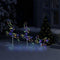 vidaXL - Kerstdecoratie - rendieren - en - slee - 260x21x87 - cm - acryl - meerkleurig