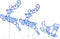 vidaXL - Kerstdecoratie - rendieren - en - slee - 260x21x87cm - acryl - blauw