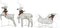 vidaXL - Kerstdecoratie - rendieren - en - slee - 60 - LED's - goudkleurig