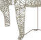 vidaXL - Kerstdecoratie - rendieren - en - slee - 60 - LED's - goudkleurig