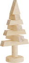 vidaXL - Kerstdecoraties - kerstboom - 2 - st - 30 - cm - massief - grenenhout