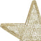 vidaXL - Kerstdecoratiesterren - 3 - st - LED - buiten - binnen - mesh - goudkleurig