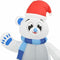 vidaXL - Kerstfiguur - ijsbeer - opblaasbaar - LED - binnen - en - buiten - 2,4 - m