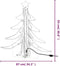 vidaXL - Kerstfiguur - kerstboom - met - warmwitte - LED's - 87x87x93 - cm
