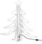 vidaXL - Kerstfiguur - kerstboom - met - warmwitte - LED's - 87x87x93 - cm