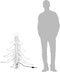 vidaXL - Kerstfiguur - kerstboom - met - warmwitte - LED's - 87x87x93 - cm