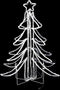 vidaXL - Kerstfiguur - kerstboom - met - warmwitte - LED's - 87x87x93 - cm