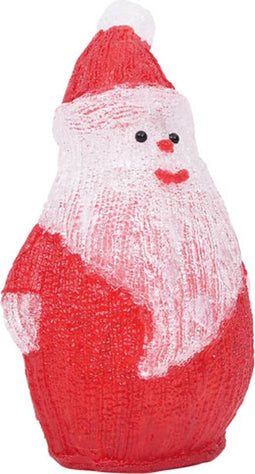 vidaXL - Kerstfiguur - kerstman - LED - binnen - en - buiten - 28 - cm - acryl