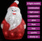 vidaXL - Kerstfiguur - kerstman - LED - binnen - en - buiten - 28 - cm - acryl