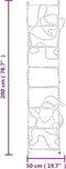 vidaXL - Kerstfiguur - kerstman - op - ladder - opvouwbaar - 552 - LED's - 50x200 - cm