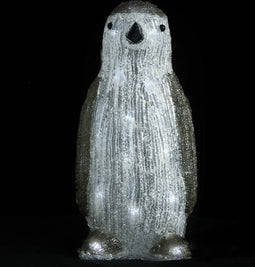 vidaXL - Kerstfiguur - pinguïn - LED - binnen - en - buiten - 30 - cm - acryl