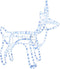 vidaXL - Kerstfiguur - rendier - koudwit - 60x30x60 - cm