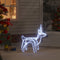 vidaXL - Kerstfiguur - rendier - koudwit - 60x30x60 - cm