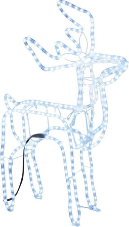 vidaXL - Kerstfiguur - rendier - koudwit - 76x42x87 - cm