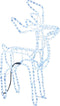 vidaXL - Kerstfiguur - rendier - koudwit - 76x42x87 - cm