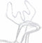 vidaXL - Kerstfiguur - rendier - koudwit - 76x42x87 - cm