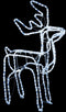 vidaXL - Kerstfiguur - rendier - koudwit - 76x42x87 - cm