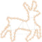 vidaXL - Kerstfiguur - rendier - met - 72 - warmwitte - LED's - 57x55x4,5 - cm