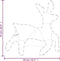 vidaXL - Kerstfiguur - rendier - met - 72 - warmwitte - LED's - 57x55x4,5 - cm