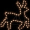 vidaXL - Kerstfiguur - rendier - met - 72 - warmwitte - LED's - 57x55x4,5 - cm