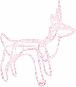 vidaXL - Kerstfiguur - rendier - warmwit - 60x30x60 - cm