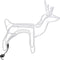 vidaXL - Kerstfiguur - rendier - warmwit - 60x30x60 - cm