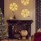 vidaXL - Kerstfiguur - sneeuwvlok - met - 48 - warmwitte - LED's - 27x27 - cm
